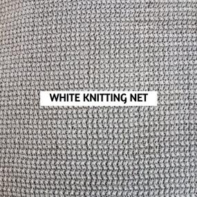 WHITE KNITTING NET