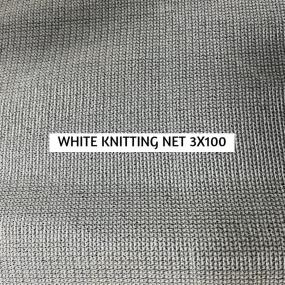 WHITE KNITTING NET